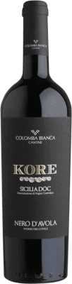 8,95 € 免费送货 | 红酒 Colomba Bianca Kore D.O.C. Sicilia 西西里岛 意大利 Nero d'Avola 瓶子 75 cl