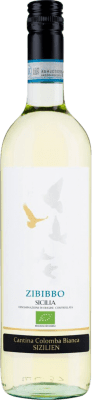 10,95 € 免费送货 | 白酒 Colomba Bianca D.O.C. Sicilia 西西里岛 意大利 Zibibbo 瓶子 75 cl
