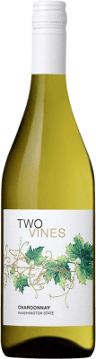 12,95 € Kostenloser Versand | Weißwein Columbia Crest Two Vines Washington Vereinigte Staaten Chardonnay Flasche 75 cl