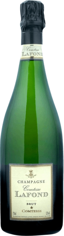 144,95 € Бесплатная доставка | Белое игристое вино Comtesse Lafond Brut — брют A.O.C. Champagne шампанское Франция Pinot Noir — Пино Нуар, Chardonnay — Шардоне, Pinot Meunier — Пино Менье Бутылка Магнум 1,5 L