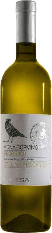 15,95 € Envio grátis | Vinho branco Contesa di Rocco Pasetti I.G.T. Colli Aprutini Abruzzo Itália Pecorino Garrafa 75 cl