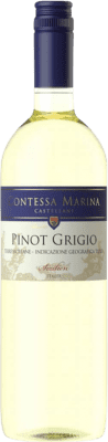 7,95 € Бесплатная доставка | Белое вино Contessa Marina I.G.T. Terre Siciliane Сицилия Италия Pinot Grey бутылка 75 cl