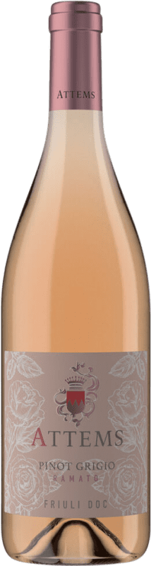 17,95 € Envío gratis | Vino rosado Conti Attems Ramato D.O.C. Friuli Friuli-Venezia Giulia Italia Pinot Gris Botella 75 cl