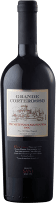 18,95 € Spedizione Gratuita | Vino Rosso Contri Spumanti Grande Corterosso D.O.C. Primitivo di Manduria Puglia Italia Primitivo 75 cl