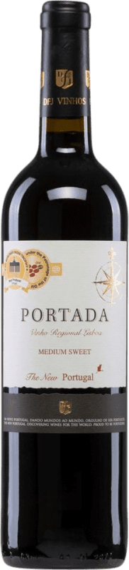 7,95 € Free Shipping | Red wine D.F.J. José Neiva Correia Portada Medium Sweet Tinto Semi-Dry Semi-Sweet I.G. Vinho Regional de Lisboa Lisboa Portugal Cabernet Sauvignon, Tinta Roriz, Caladoc, Castelão, Alicante Bouschet Bottle 75 cl