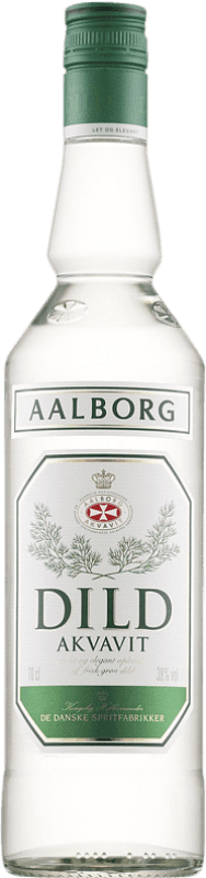 16,95 € Envio grátis | Aguardente Orujo Aalborg Dild Akvavit Dinamarca Garrafa 70 cl