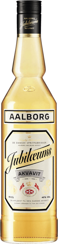 17,95 € Envio grátis | Aguardente Orujo Aalborg Jubilaeums Akvavit Dinamarca Garrafa 70 cl