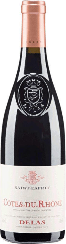 18,95 € 送料無料 | 赤ワイン Delas Frères Saint Esprit d'Origine A.O.C. Côtes du Rhône ローヌ フランス Syrah, Grenache ボトル 75 cl