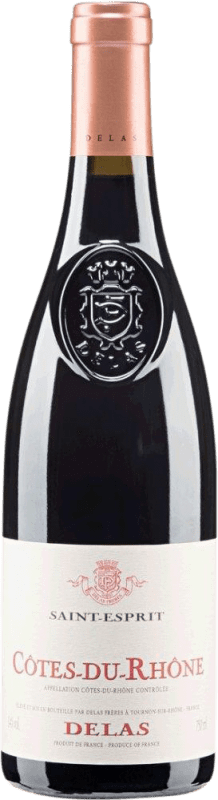 7,95 € 送料無料 | 赤ワイン Delas Frères Saint Esprit d'Origine A.O.C. Côtes du Rhône ローヌ フランス Syrah — シラー, Garnacha — グルナッシュ ハーフボトル 37 cl