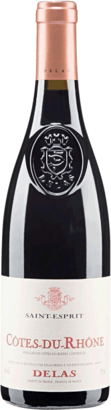 7,95 € 免费送货 | 红酒 Delas Frères Saint Esprit d'Origine A.O.C. Côtes du Rhône 罗纳 法国 Syrah, Grenache 半瓶 37 cl