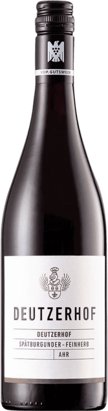 13,95 € Envío gratis | Vino tinto Deutzerhof Semi-Seco Semi-Dulce V.D.P. Gutswein Ahr Alemania Pinot Negro Botella 75 cl