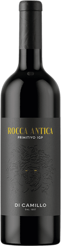 9,95 € Kostenloser Versand | Rotwein Di Camillo Rocca Antica I.G.T. Puglia Apulien Italien Primitivo Flasche 75 cl