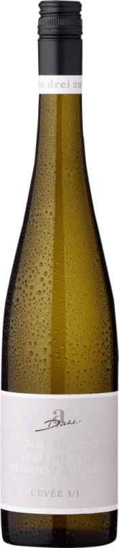 8,95 € 免费送货 | 白酒 Diehl Drei zu Eins Aroma Cuvée Q.b.A. Pfälz 普法尔茨 德国 Nebbiolo, Muscat, Scheurebe 瓶子 75 cl