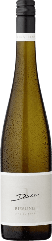 10,95 € 送料無料 | 白ワイン Diehl Eins zu Eins Kabinett ドライ Q.b.A. Pfälz Pfälz ドイツ Riesling ボトル 75 cl