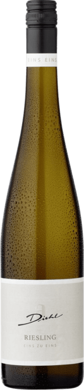 10,95 € Kostenloser Versand | Weißwein Diehl Eins zu Eins Kabinett Trocken Q.b.A. Pfälz Pfälz Deutschland Riesling Flasche 75 cl