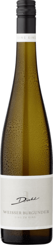 10,95 € Envío gratis | Vino blanco Diehl Eins zu Eins Seco Q.b.A. Pfälz Pfälz Alemania Pinot Blanco Botella 75 cl