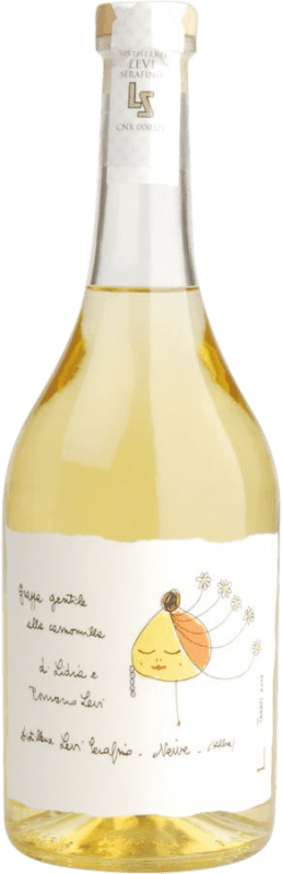 89,95 € Envio grátis | Aguardente Grappa Romano Levi Camomilla Itália Garrafa 70 cl