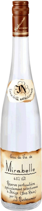 49,95 € Envio grátis | Aguardente Orujo Nusbaumer Mirabelle A.O.C. Alsace Alsácia França Garrafa 70 cl