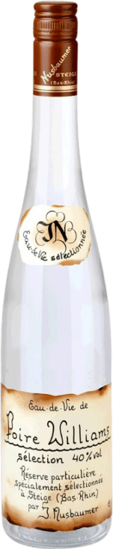 49,95 € Envio grátis | Aguardente Orujo Nusbaumer Poire Williams Selection Birnen A.O.C. Alsace Alsácia França Garrafa 70 cl