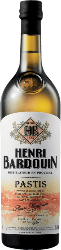 36,95 € Envio grátis | Aperitivo Pastis Domaines de Provence Henri Bardouin Provença França Garrafa 70 cl