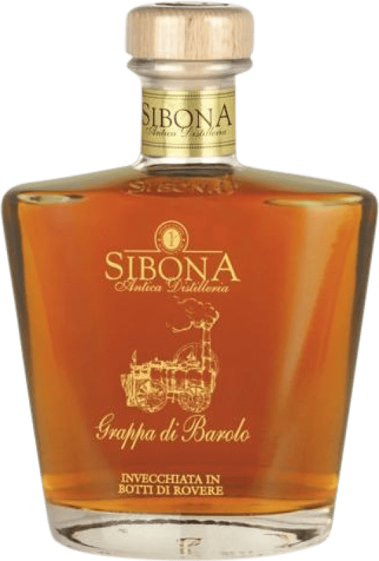 94,95 € Spedizione Gratuita | Grappa Sibona Invecchiata D.O.C.G. Barolo Italia Nebbiolo Bottiglia 70 cl