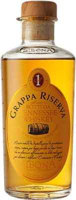 33,95 € Envio grátis | Aguardente Grappa Sibona Botti da Tenessee Whiskey Reserva Itália Dolcetto Garrafa Medium 50 cl