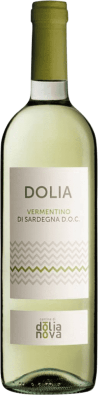 8,95 € Бесплатная доставка | Белое вино Dolianova Dolia D.O.C. Vermentino di Sardegna Cerdeña Италия Vermentino бутылка 75 cl