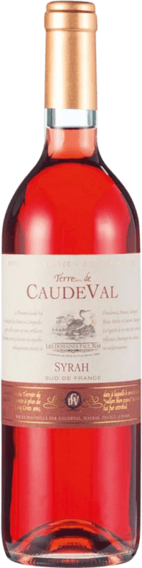 9,95 € Envio grátis | Vinho rosé Domaine Caude Val Rosé I.G.P. Vin de Pays d'Oc Bordeaux França Syrah Garrafa 75 cl