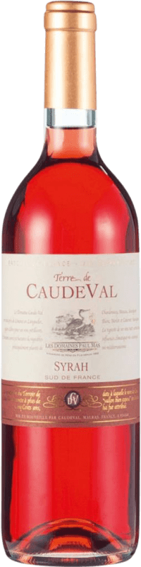 9,95 € Envío gratis | Vino rosado Domaine Caude Val Rosé I.G.P. Vin de Pays d'Oc Burdeos Francia Syrah Botella 75 cl