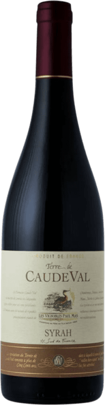 9,95 € Envío gratis | Vino tinto Domaine Caude Val I.G.P. Vin de Pays d'Oc Burdeos Francia Syrah Botella 75 cl