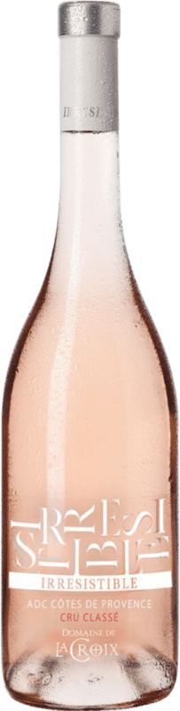 16,95 € 免费送货 | 玫瑰酒 Domaine de la Croix Irresistible Cru Classé Presqu'ile de Saint Tropez Rosé A.O.C. Côtes de Provence 普罗旺斯 法国 Syrah, Grenache, Nebbiolo, Mourvèdre, Cinsault, Cabernet 瓶子 75 cl