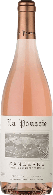 49,95 € Free Shipping | Rosé Wine Domaine de la Poussie Rosé A.O.C. Sancerre Loire France Pinot Black Bottle 75 cl