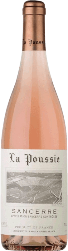 21,95 € Spedizione Gratuita | Vino Rosato Domaine de la Poussie Rosé — Rosato A.O.C. Sancerre Loire Francia Pinot Nero Mezza Bottiglia 37 cl
