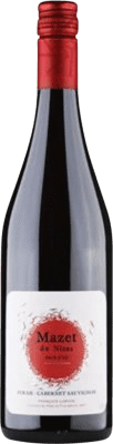 13,95 € Kostenloser Versand | Rotwein Domaine de Nizas Mazet Rouge I.G.P. Vin de Pays d'Oc Bordeaux Frankreich Syrah Flasche 75 cl