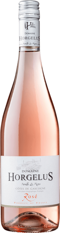 6,95 € Бесплатная доставка | Розовое вино Domaine Horgelus Rosé I.G.P. Vin de Pays Côtes de Gascogne Франция Merlot, Cabernet Sauvignon, Tannat бутылка 75 cl