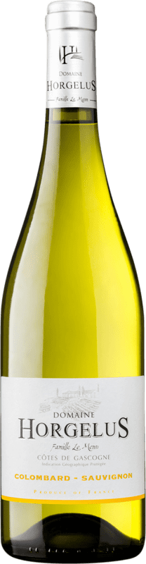9,95 € Envio grátis | Vinho branco Domaine Horgelus Blanc I.G.P. Vin de Pays Côtes de Gascogne França Sauvignon Branca, Colombard Garrafa 75 cl