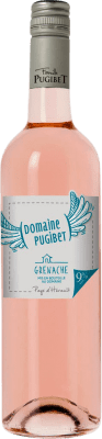 10,95 € Spedizione Gratuita | Vino Rosato Domaine Pugibet Rosé — Rosato I.G.P. Vin de Pays de l'Hérault Francia Garnacha — Grenache 75 cl