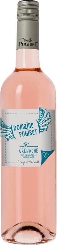 6,95 € 免费送货 | 玫瑰酒 Domaine Pugibet Rosé I.G.P. Vin de Pays de l'Hérault 法国 Grenache 瓶子 75 cl