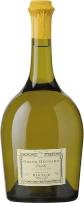 28,95 € Envio grátis | Vinho branco Régnard Grand Régnard A.O.C. Chablis Borgonha França Chardonnay Meia Garrafa 37 cl