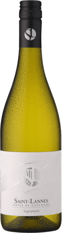 5,95 € Envio grátis | Vinho branco Saint Lannes Signature Blanc I.G.P. Vin de Pays Côtes de Gascogne França Colombard Garrafa 75 cl