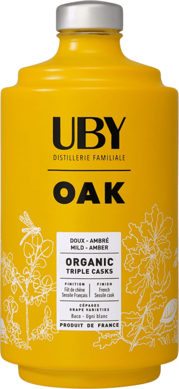 61,95 € Envio grátis | Armagnac Uby Oak I.G.P. Vin de Pays Côtes de Gascogne França Nebbiolo, Bacchus Garrafa 70 cl