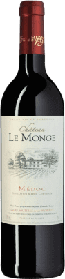 13,95 € 免费送货 | 红酒 Domaines Fabre Château le Monge A.O.C. Médoc 波尔多 法国 Merlot, Cabernet Sauvignon 瓶子 75 cl