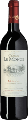 12,95 € Kostenloser Versand | Rotwein Domaines Fabre Château le Monge A.O.C. Médoc Bordeaux Frankreich Merlot, Cabernet Sauvignon Flasche 75 cl