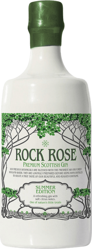 62,95 € Free Shipping | Gin Dunnet Bay Rock Rose Summer Season Edition Gin Scotland United Kingdom Bottle 70 cl