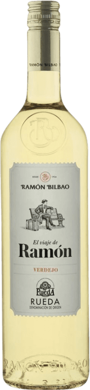 6,95 € Kostenloser Versand | Weißwein El Viaje de Ramón D.O. Rueda Kastilien und León Spanien Verdejo Flasche 75 cl