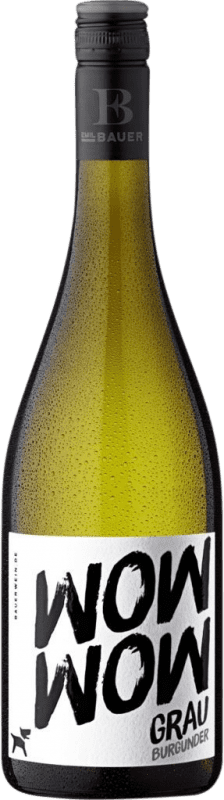 11,95 € Spedizione Gratuita | Vino bianco Emil Bauer White Label Wow Wow Q.b.A. Pfälz PFALZ Germania Pinot Grigio Bottiglia 75 cl
