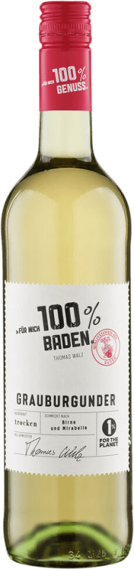 8,95 € Kostenloser Versand | Weißwein Markgräfler Das ist 100 I.G. Baden Baden Deutschland Pinot Gris — Grauburgunder Flasche 75 cl