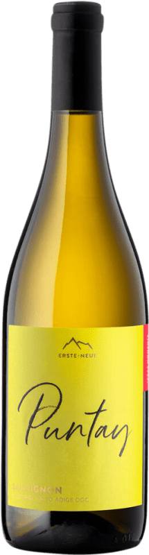 16,95 € Envio grátis | Vinho branco Erste Neue Puntay D.O.C. Alto Adige Trentino Itália Sauvignon Garrafa 75 cl