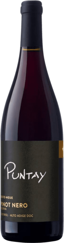 19,95 € Free Shipping | Red wine Erste Neue Puntay Reserve D.O.C. Alto Adige Trentino Italy Pinot Black Bottle 75 cl