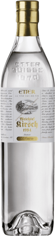 144,95 € Envío gratis | Orujo Aguardiente Etter Söehne Weichselkirsch Schweizer Kirschwasser Suiza Botella 70 cl